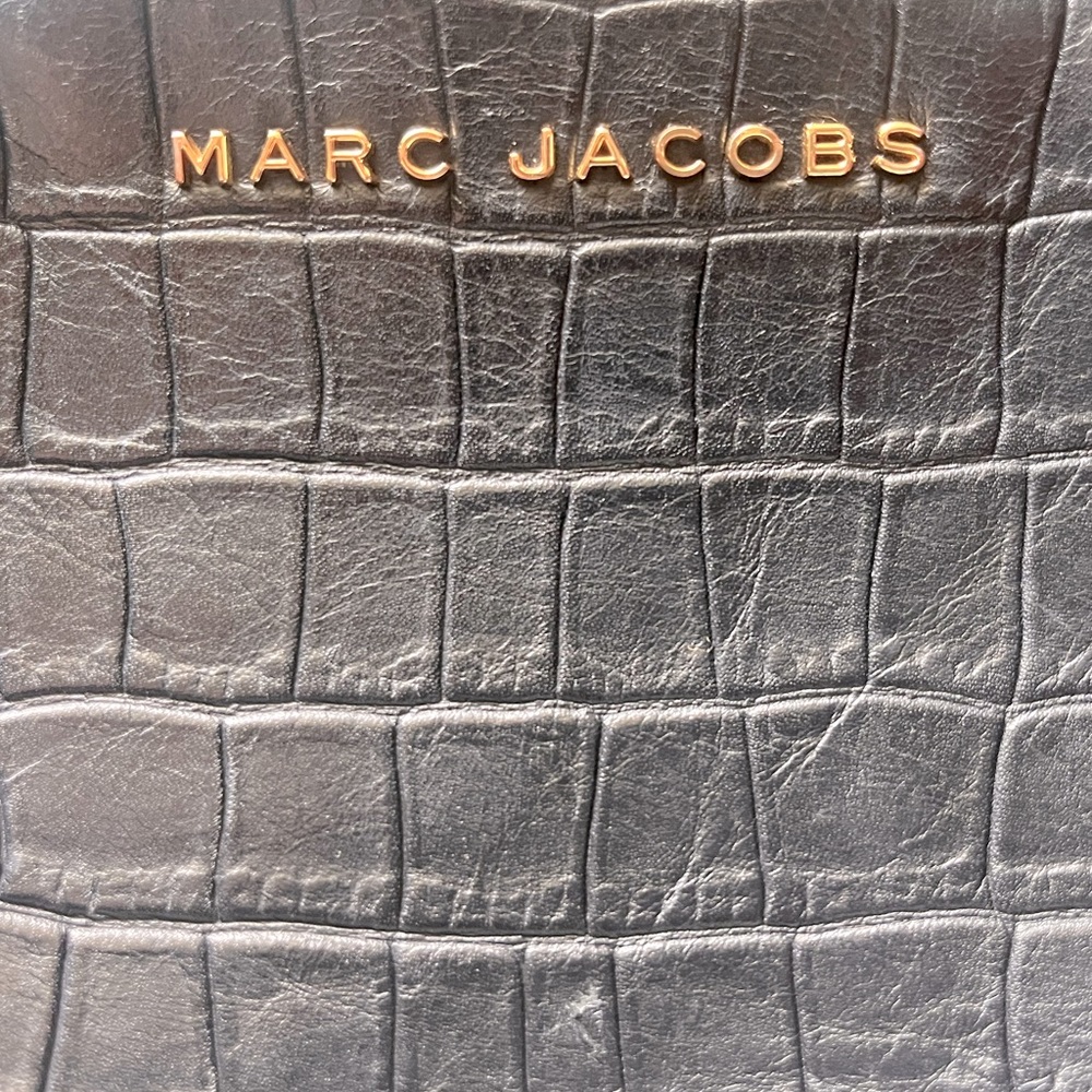 Marc Jacobs Gold Hardware Black Leather Women's Crossbody